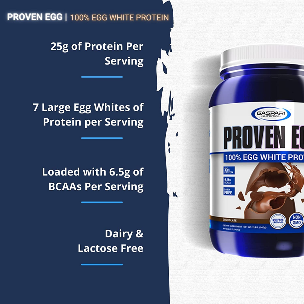 Proven Egg 100% Egg White Protein (2lbs)